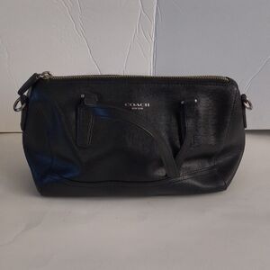 Coach Black Leather Shoulder Bag